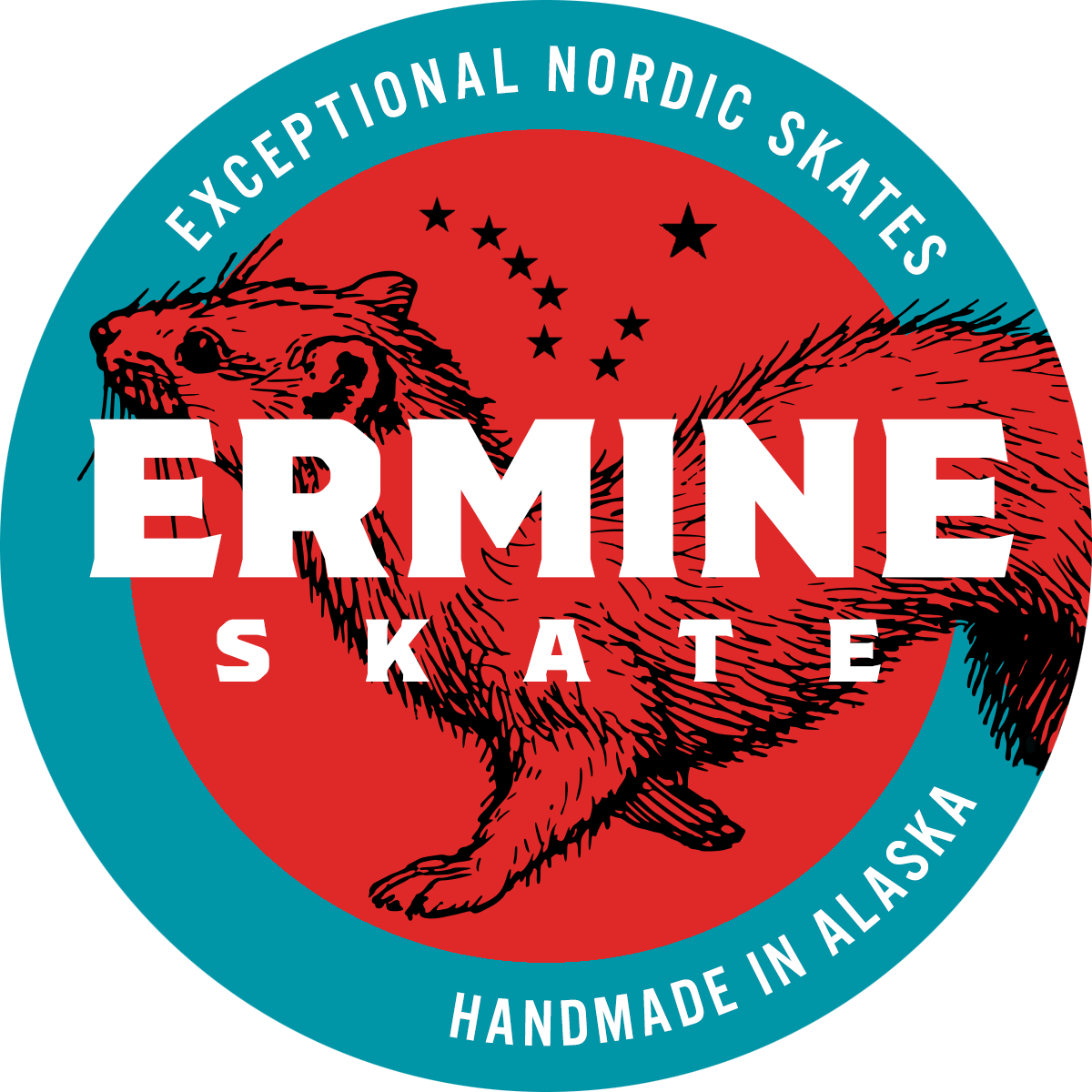Ermine Skate Color Pop 1 sticker