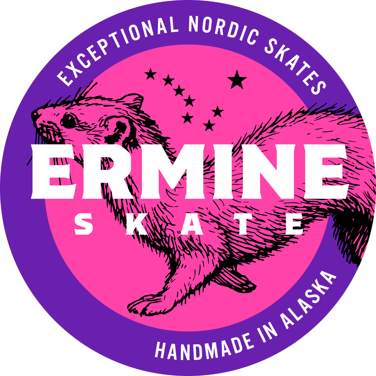 Ermine Skate Color Pop 3 sticker