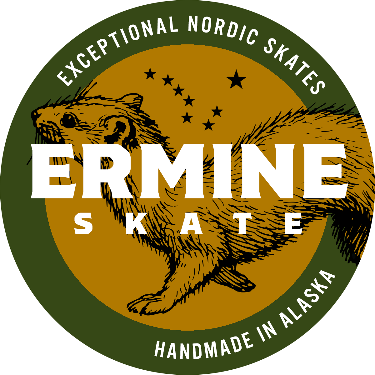 Ermine Skate Color Pop 4 sticker