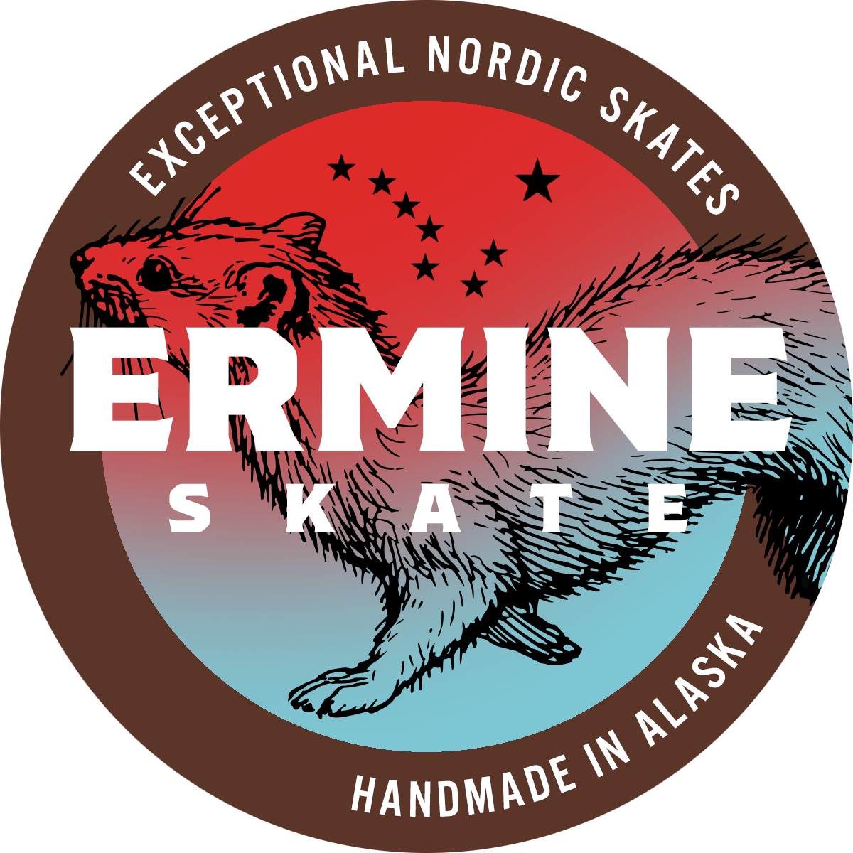 Ermine Skate Color Pop 5 sticker