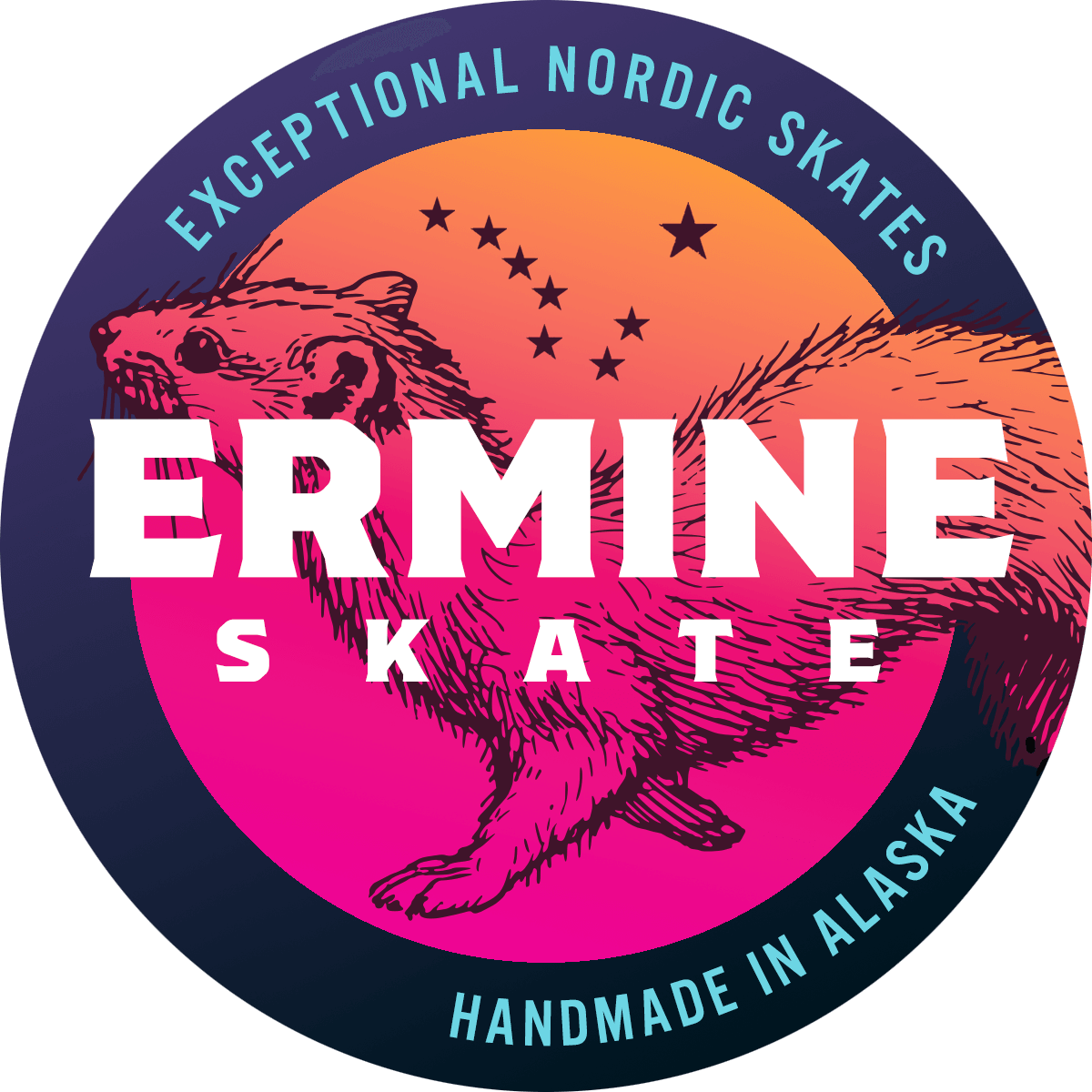 Ermine Skate Color Pop 6 sticker