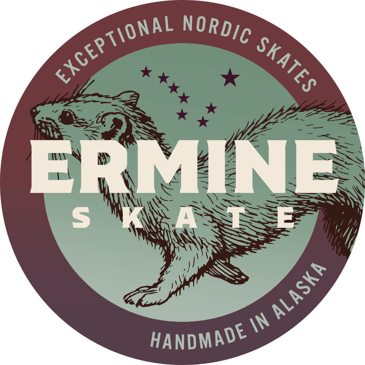 Ermine Skate Color Pop 7 sticker