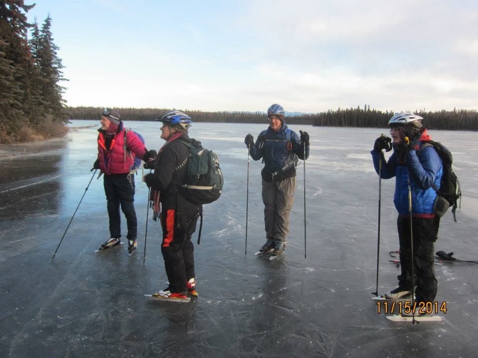 Jim Renkert and friends Nordic skating