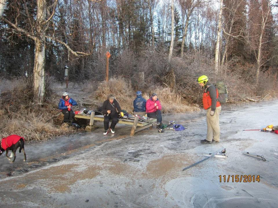 Jim Renkert and friends Nordic skating