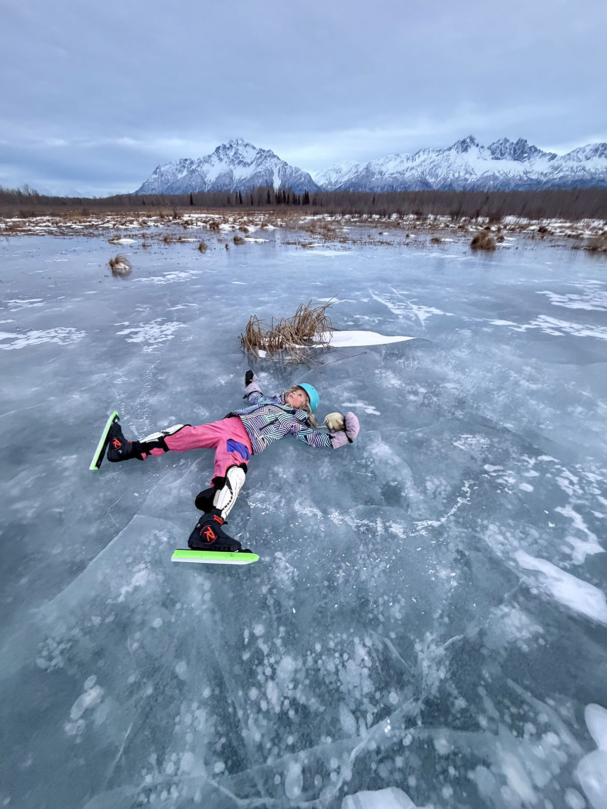 Nordic skating with kids